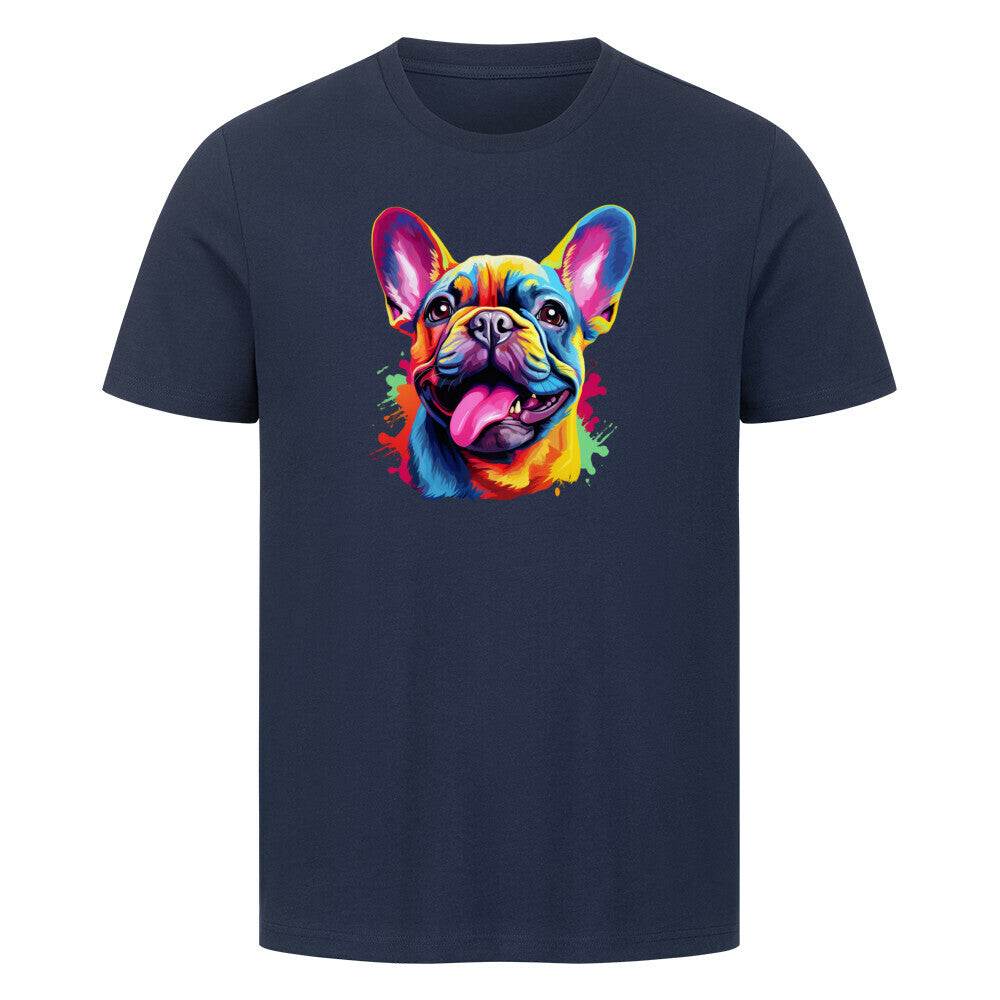 Premium T-Shirt "Frenchie FUN 2" French Navy – hunde-shirt.de