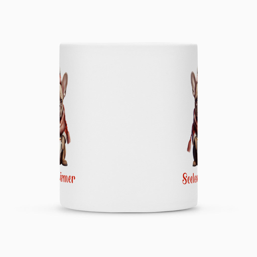 Tasse "Frenchie - Seelenwärmer rot" – hunde-shirt.de