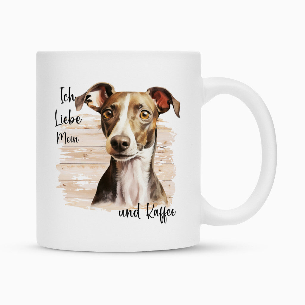 Tasse "Italian Greyhound - Ich liebe..." Weiß – hunde-shirt.de