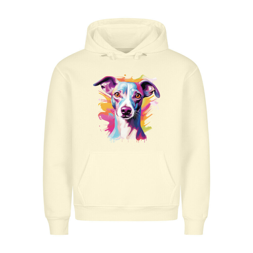 Premium Hoodie "Italian Greyhound / Windspiel Paint" Beige – hunde-shirt.de