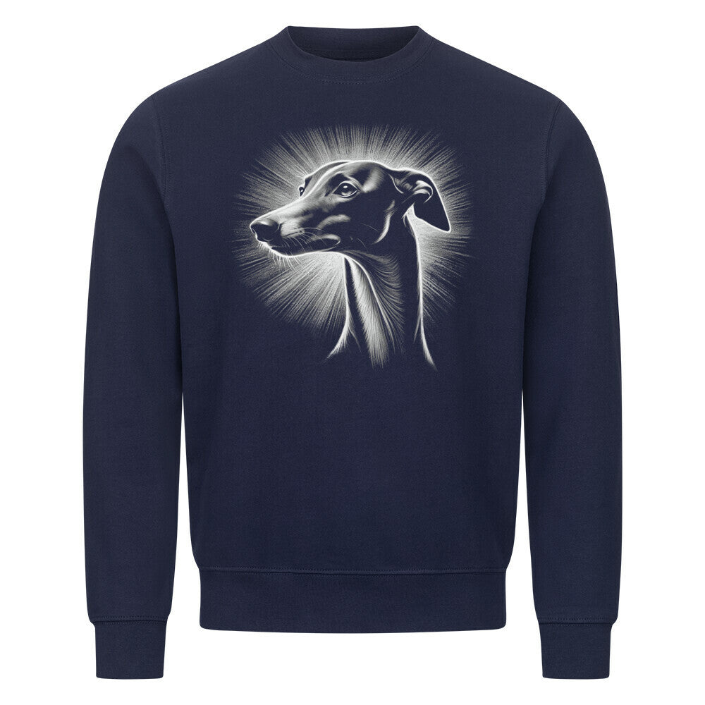 Premium Sweatshirt "Italian Greyhound / Windspiel Shine" Navy Blue – hunde-shirt.de