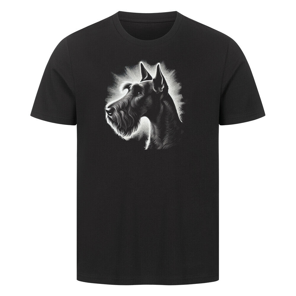 Premium T-Shirt "Irish Terrier - Shine" Schwarz – hunde-shirt.de