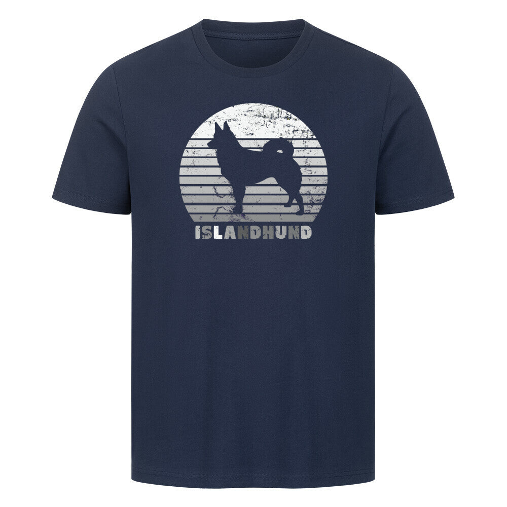 Premium T-Shirt "Icelandic Sheepdog - Islandhund" French Navy – hunde-shirt.de