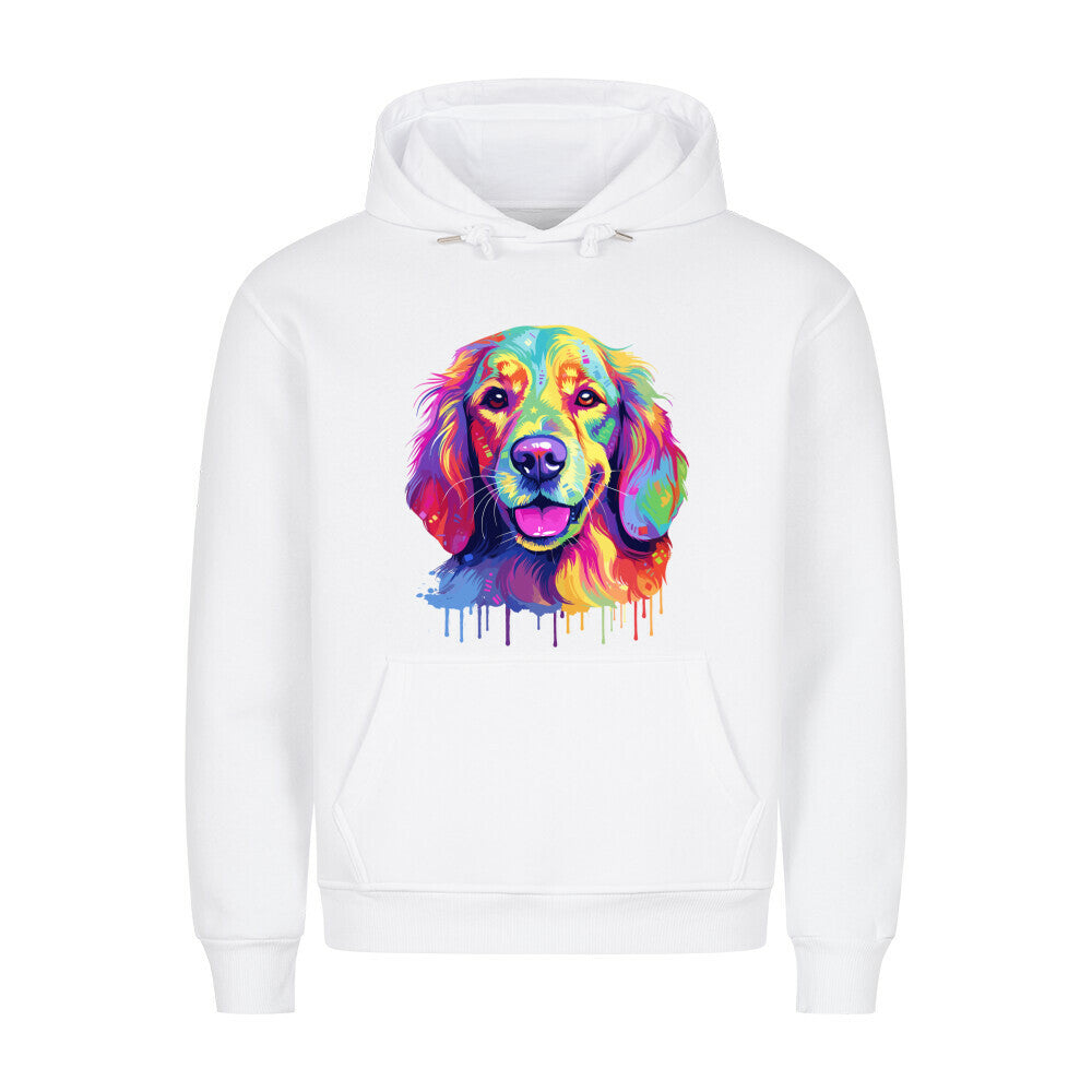 Premium Hoodie "Hovawart - Paint" Weiß – hunde-shirt.de