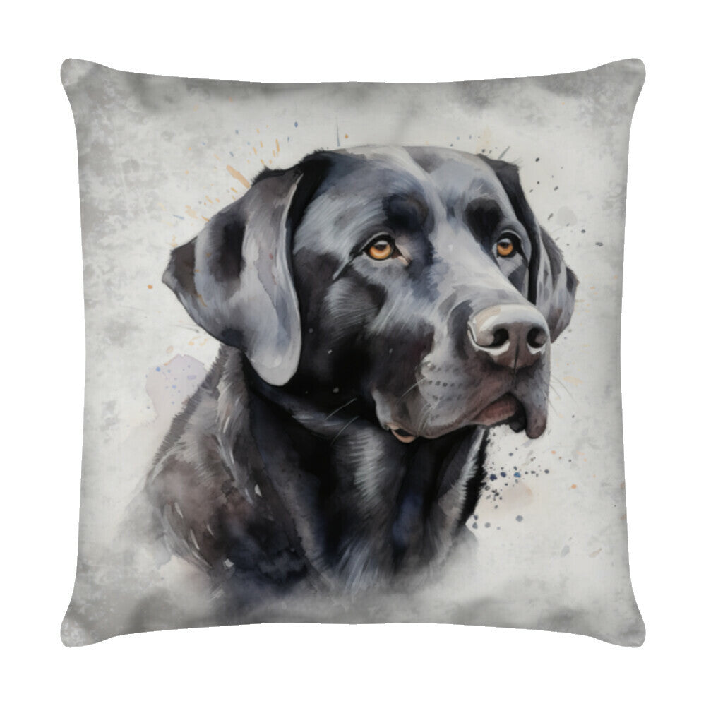 Kissen "Labrador - Blacky" Weiß – hunde-shirt.de