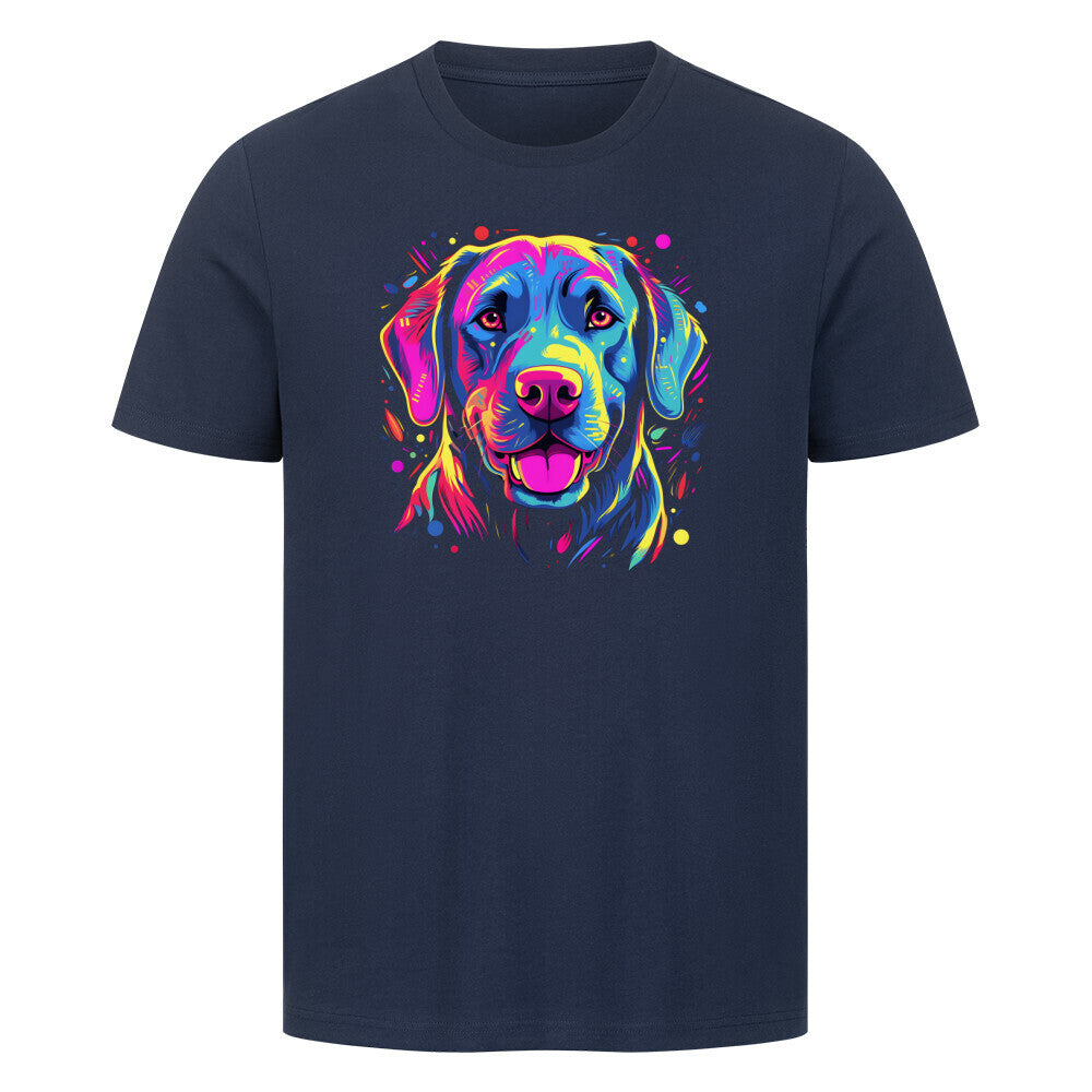 Premium T-Shirt "Labrador Paint" French Navy – hunde-shirt.de