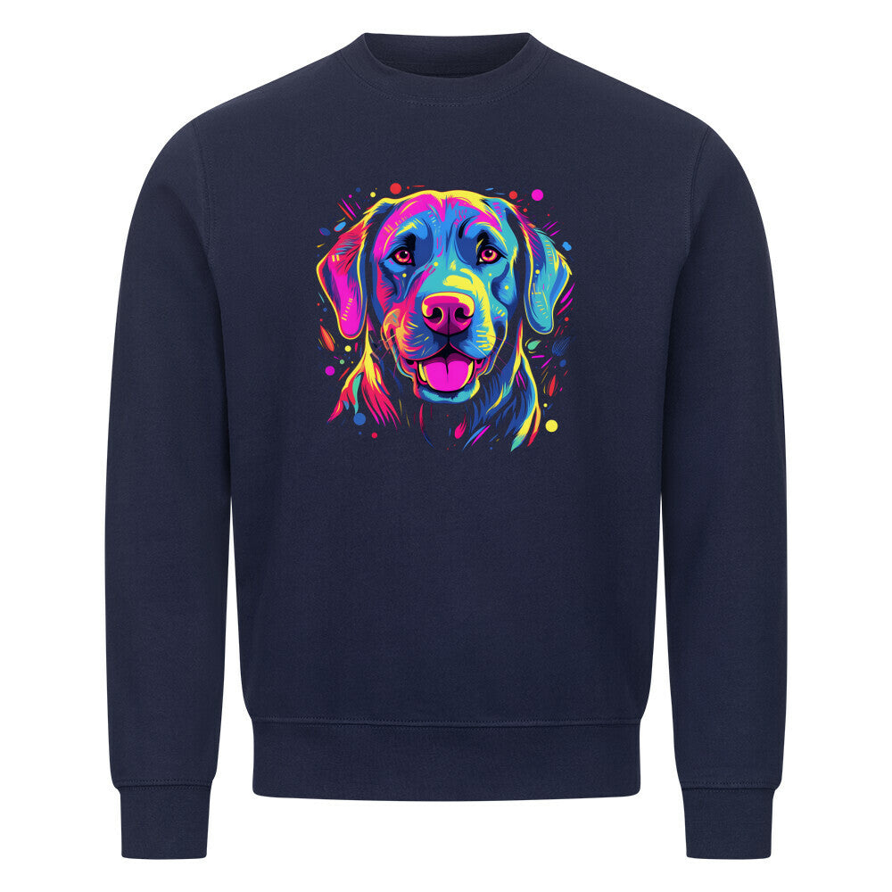 Premium Sweatshirt "Labrador - Paint" Navy Blue – hunde-shirt.de