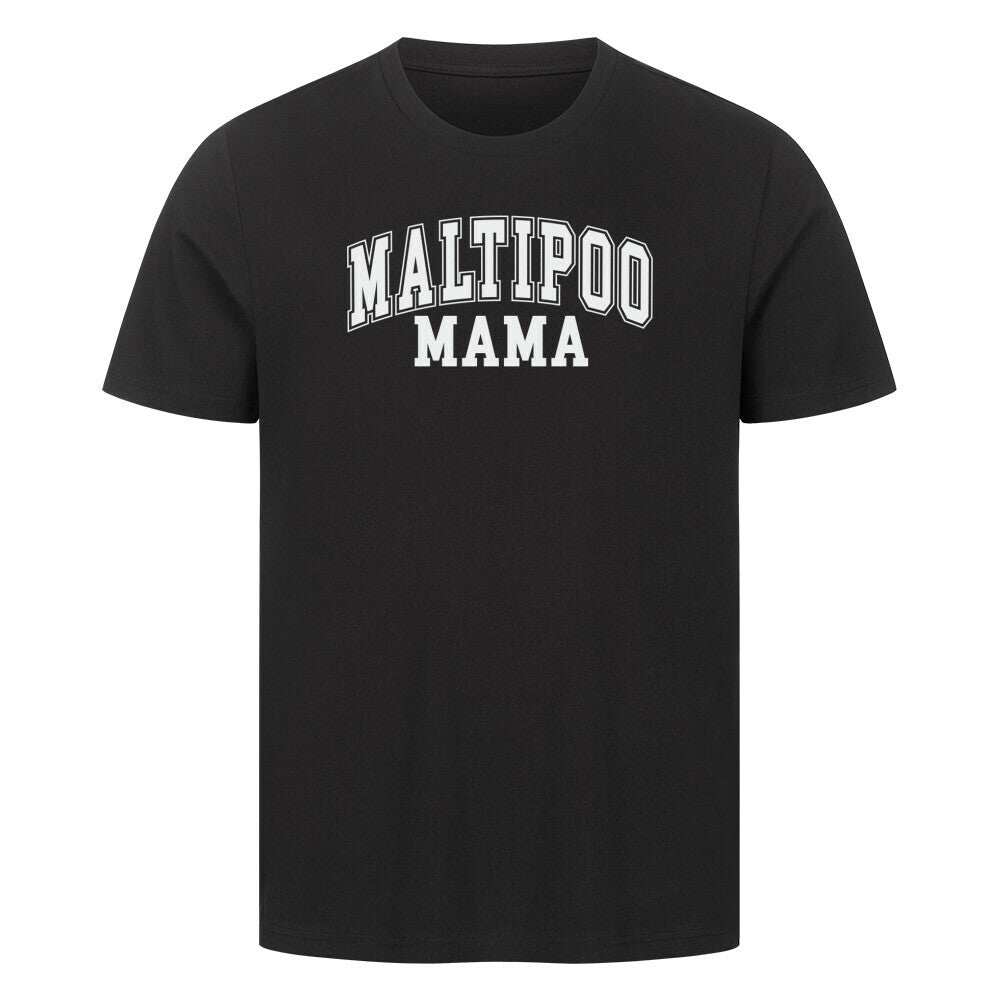 Premium T-Shirt "Maltipoo - Mama" Schwarz – hunde-shirt.de