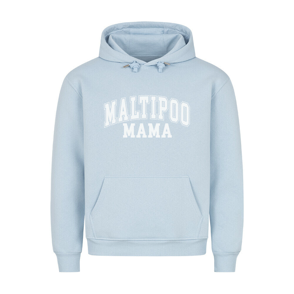 Premium Hoodie "Maltipoo - Mama" Babyblau – hunde-shirt.de