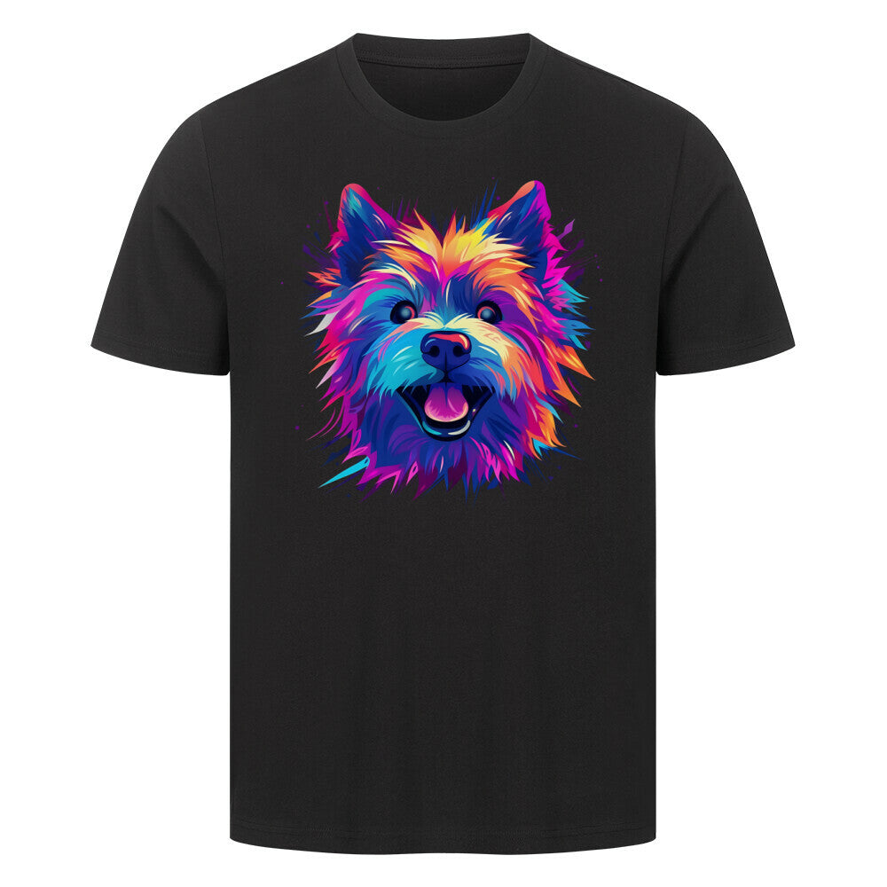 Premium T-Shirt "Norwich Terrier - Paint" Schwarz – hunde-shirt.de