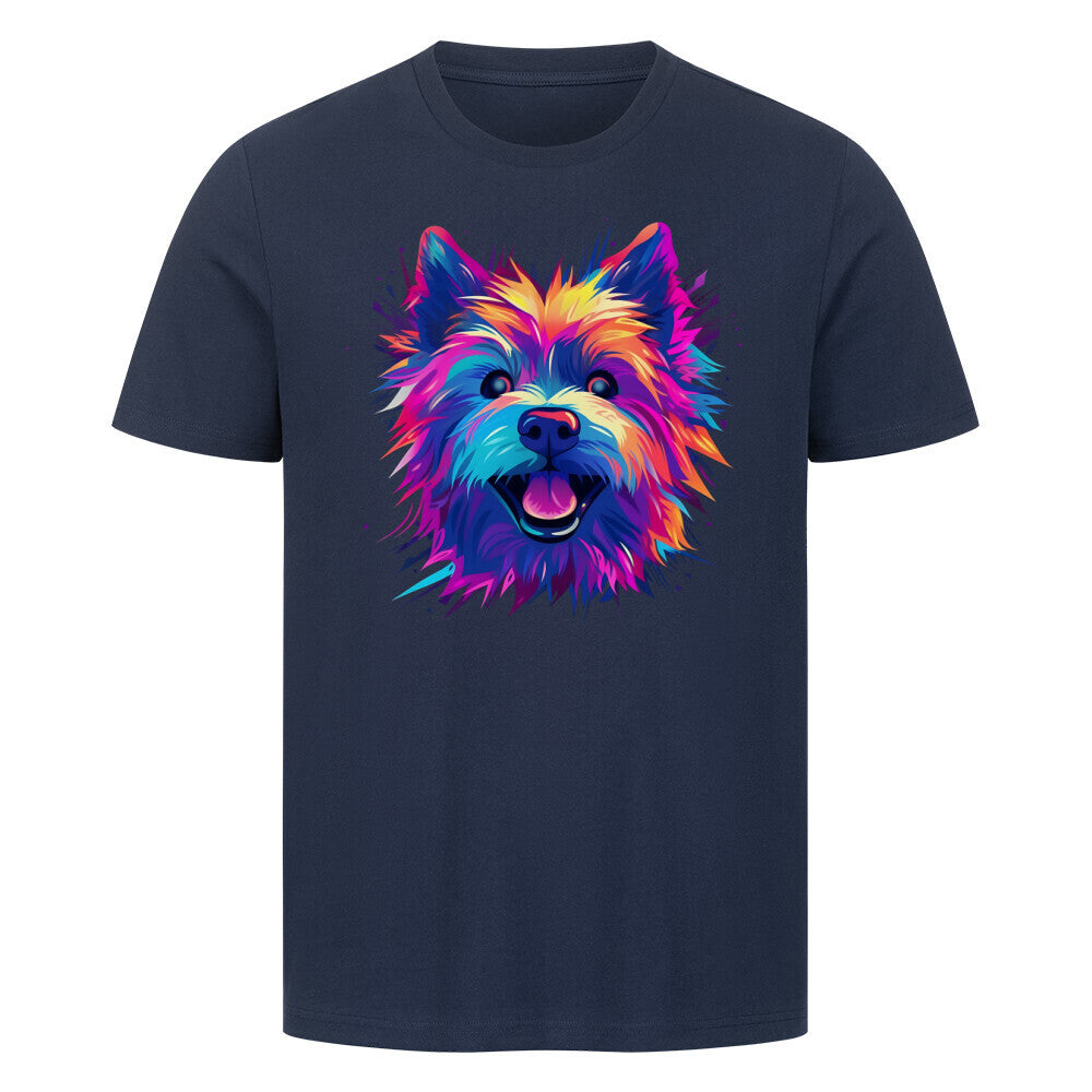 Premium T-Shirt "Norwich Terrier - Paint" French Navy – hunde-shirt.de