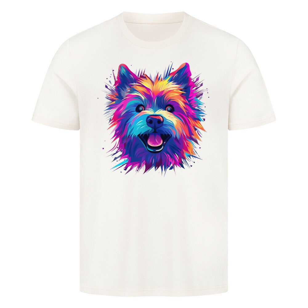 Premium T-Shirt "Norwich Terrier - Paint" Natural Raw – hunde-shirt.de