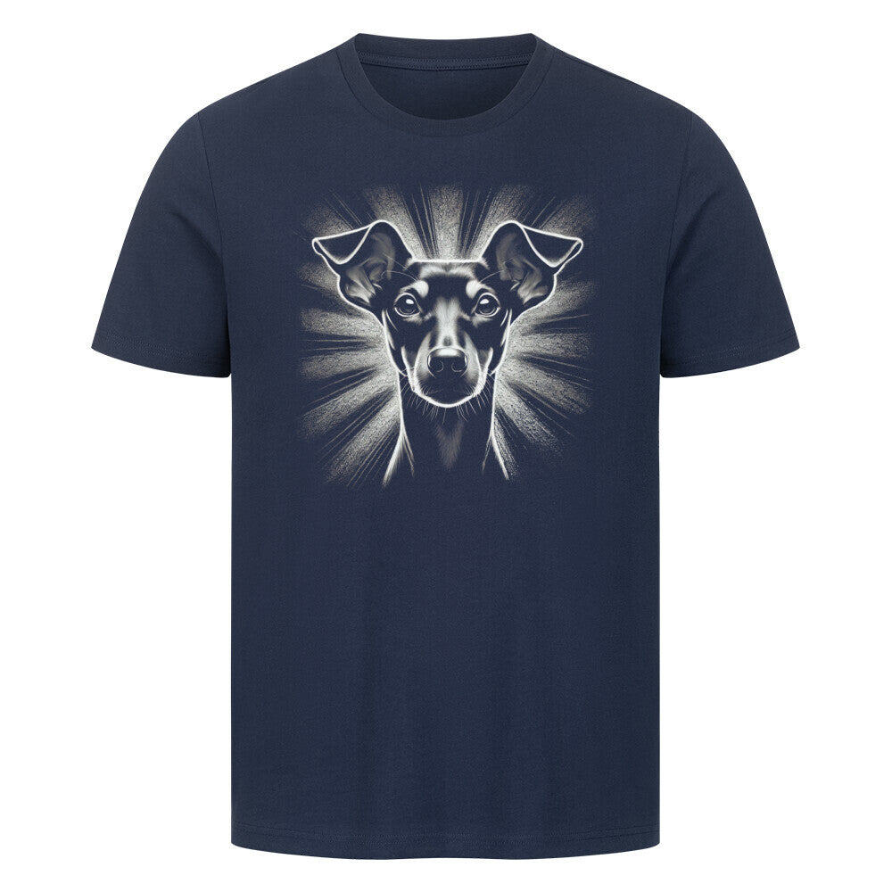 Premium T-Shirt "Manchester Terrier - Shine 2" French Navy – hunde-shirt.de