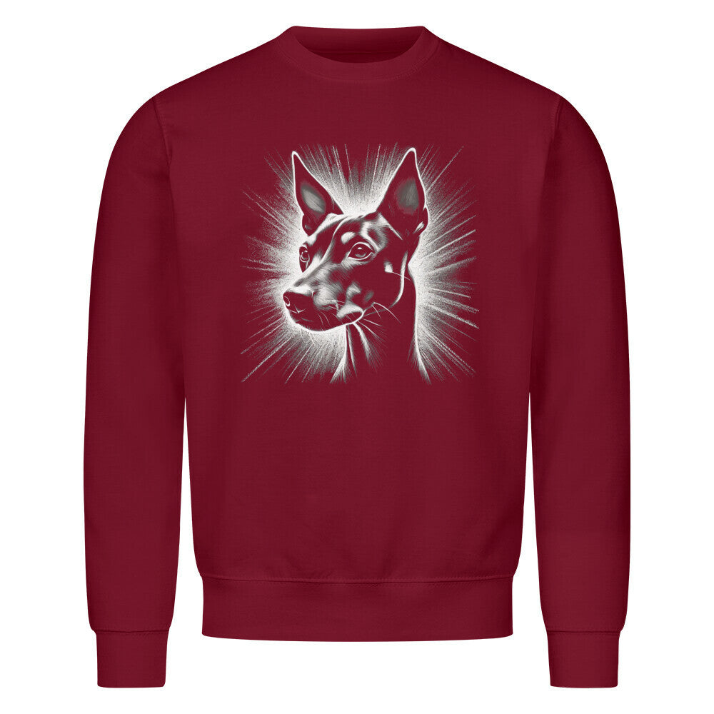 Premium Sweatshirt "Manchester Terrier - Shine" Burgunder – hunde-shirt.de