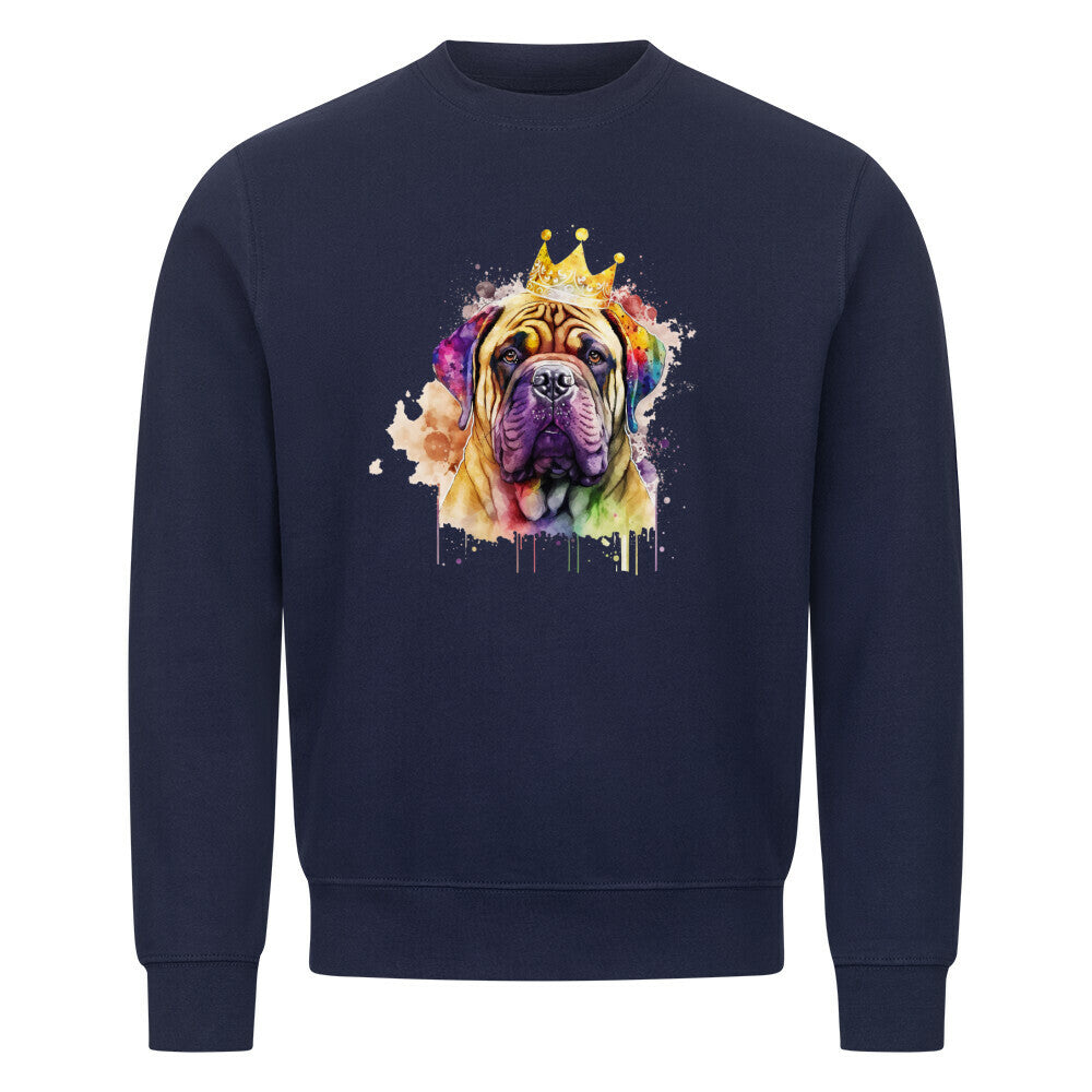 Premium Sweatshirt "Bullmastiff - King" Navy Blue – hunde-shirt.de