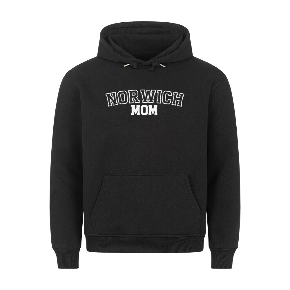 Premium Hoodie "Norwich - MOM" Schwarz – hunde-shirt.de