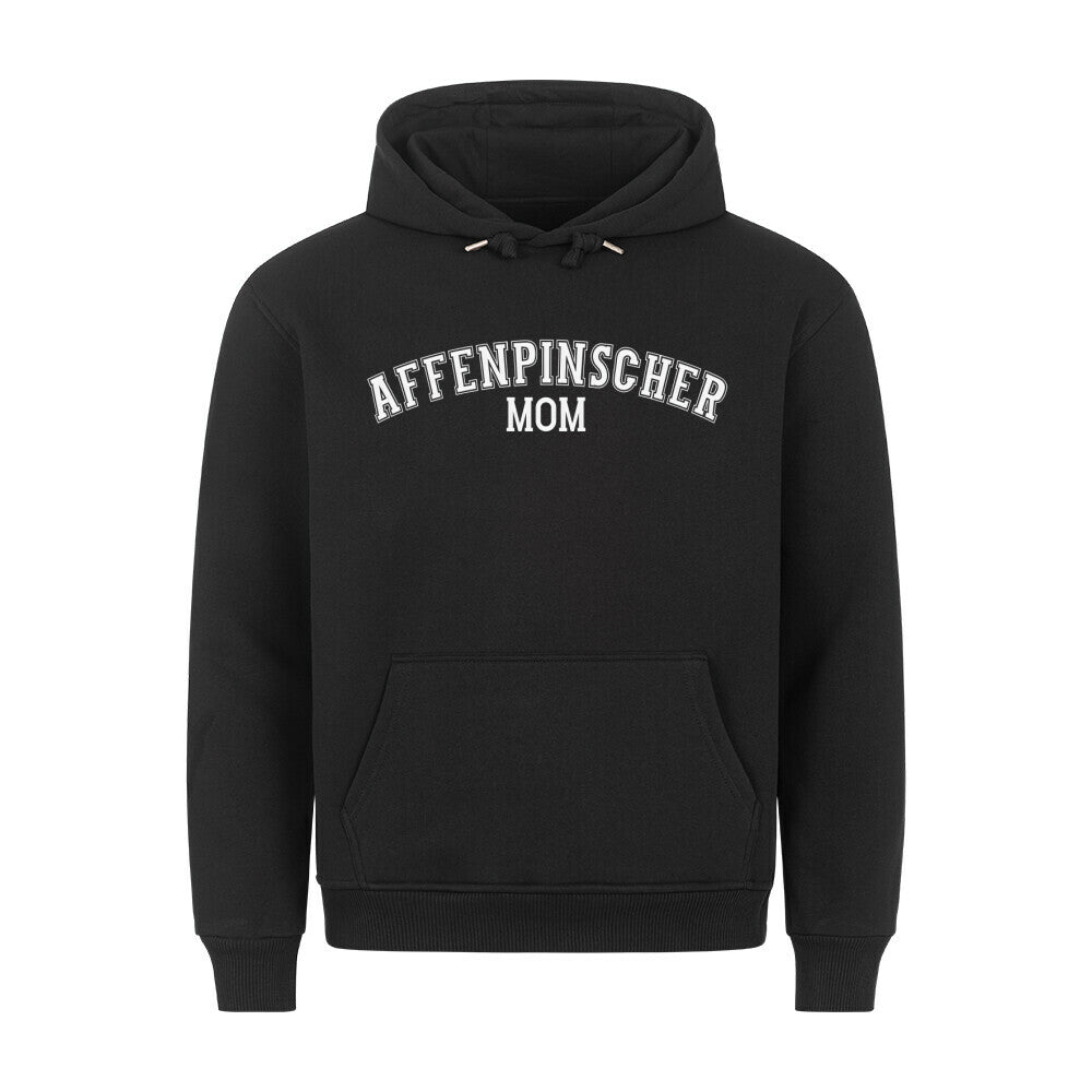 Premium Hoodie "Affenpinscher - MOM" Schwarz – hunde-shirt.de