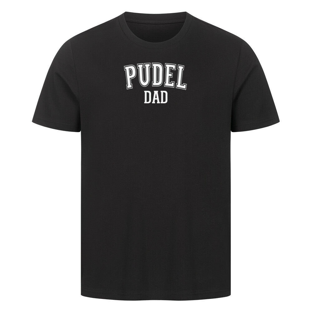 Premium T-Shirt "Pudel - DAD" Schwarz – hunde-shirt.de