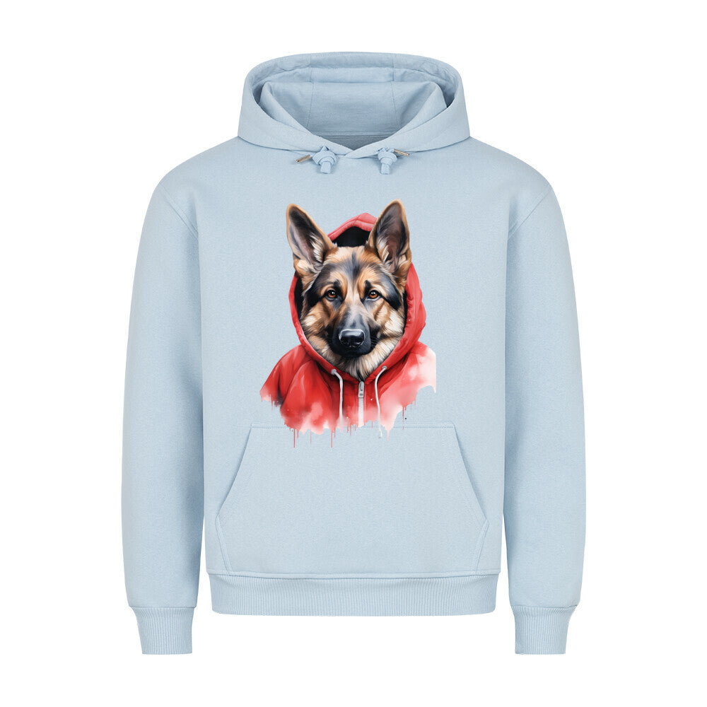 Premium Hoodie "Deutscher Schäferhund - Hooded" Babyblau – hunde-shirt.de