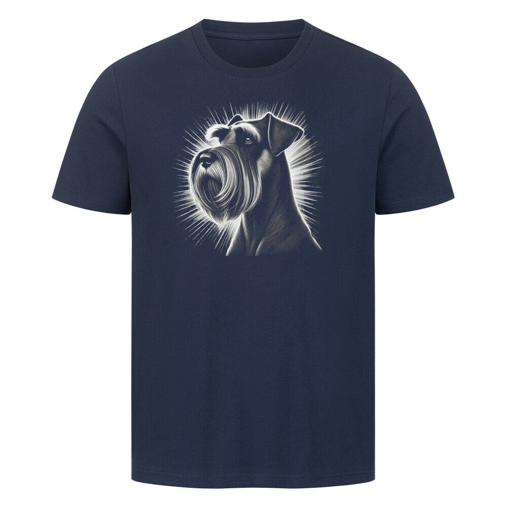 Premium T-Shirt "Schnauzer - Shine" French Navy – hunde-shirt.de