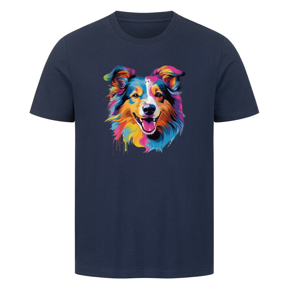 Premium T-Shirt "Sheltie - Fun" French Navy – hunde-shirt.de
