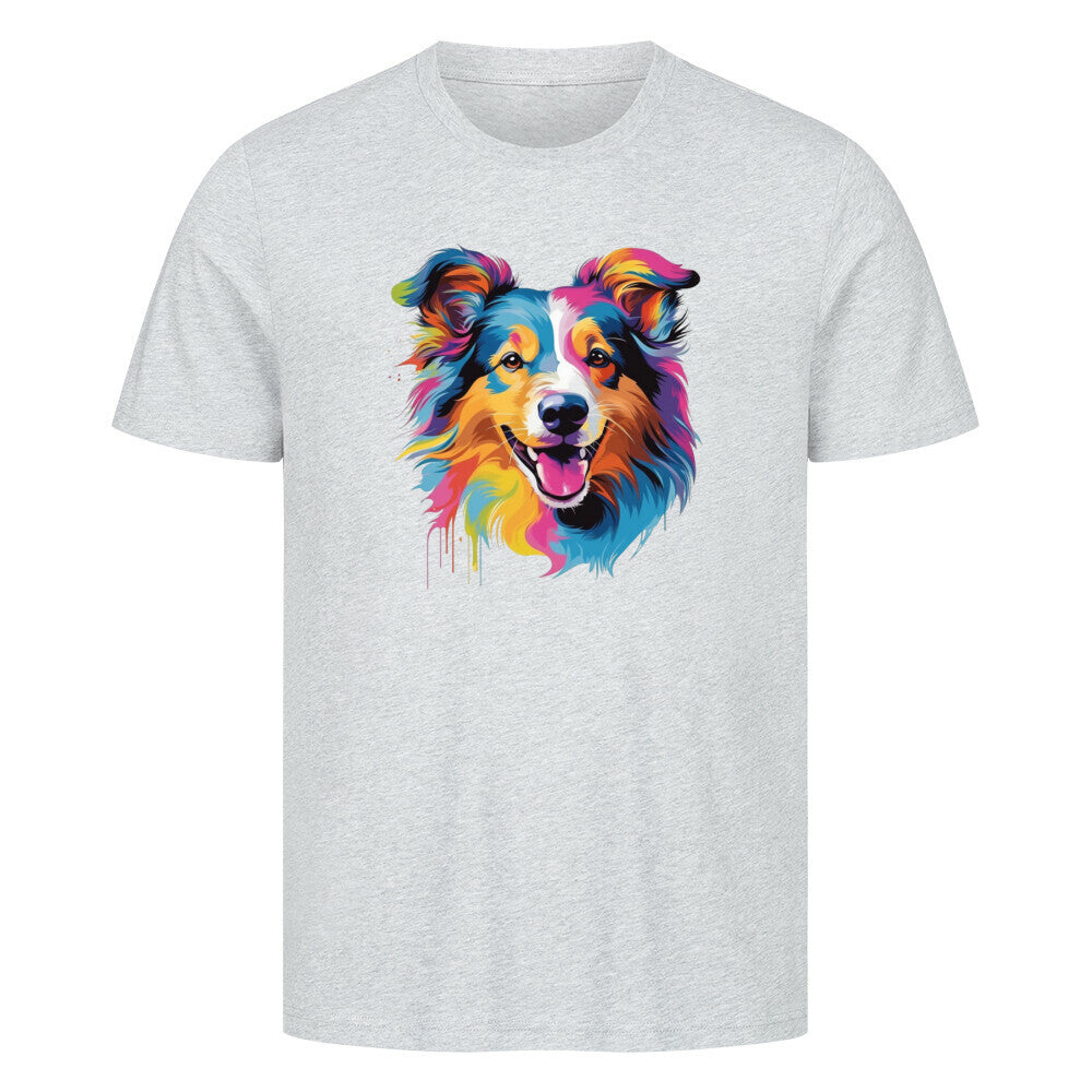 Premium T-Shirt "Sheltie - Fun" Heather Grey – hunde-shirt.de