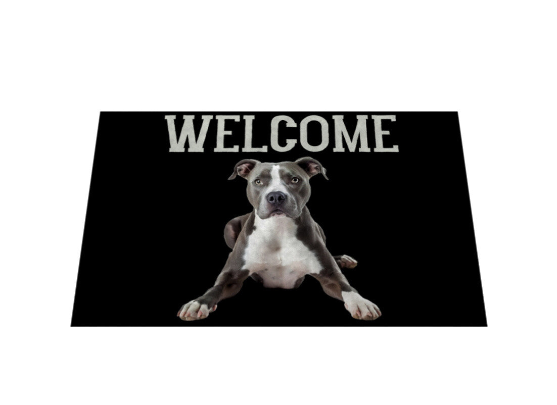 Fußmatte "American Staffordshire Terrier - Welcome" – hunde-shirt.de