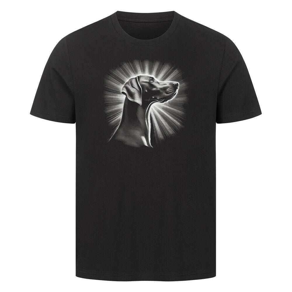Premium T-Shirt "Weimaraner - Shine" Schwarz – hunde-shirt.de