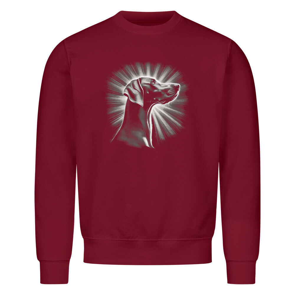 Premium Sweatshirt "Weimaraner - Shine" Burgunder – hunde-shirt.de