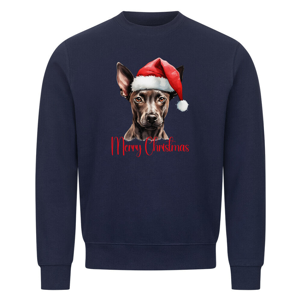 Premium Sweatshirt "Xolo - Merry Christmas" Navy Blue – hunde-shirt.de