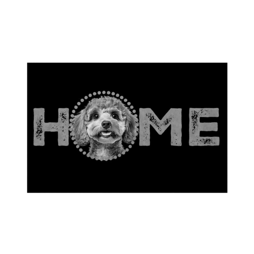 Fußmatte "Toypudel - HOME-Edition" Weiß – hunde-shirt.de