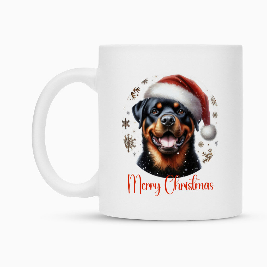 Tasse "Rottweiler - Merry Christmas" – hunde-shirt.de