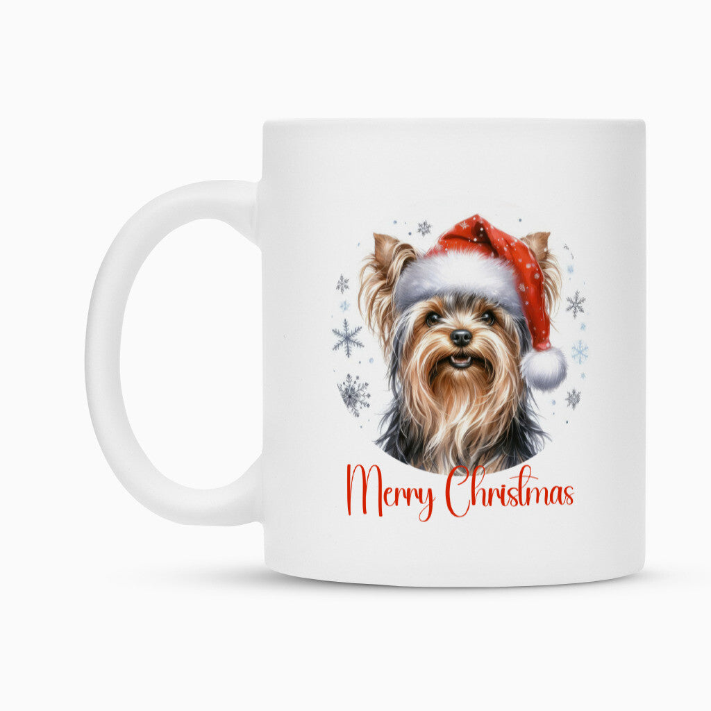 Tasse "Yorkie - Merry Christmas" – hunde-shirt.de