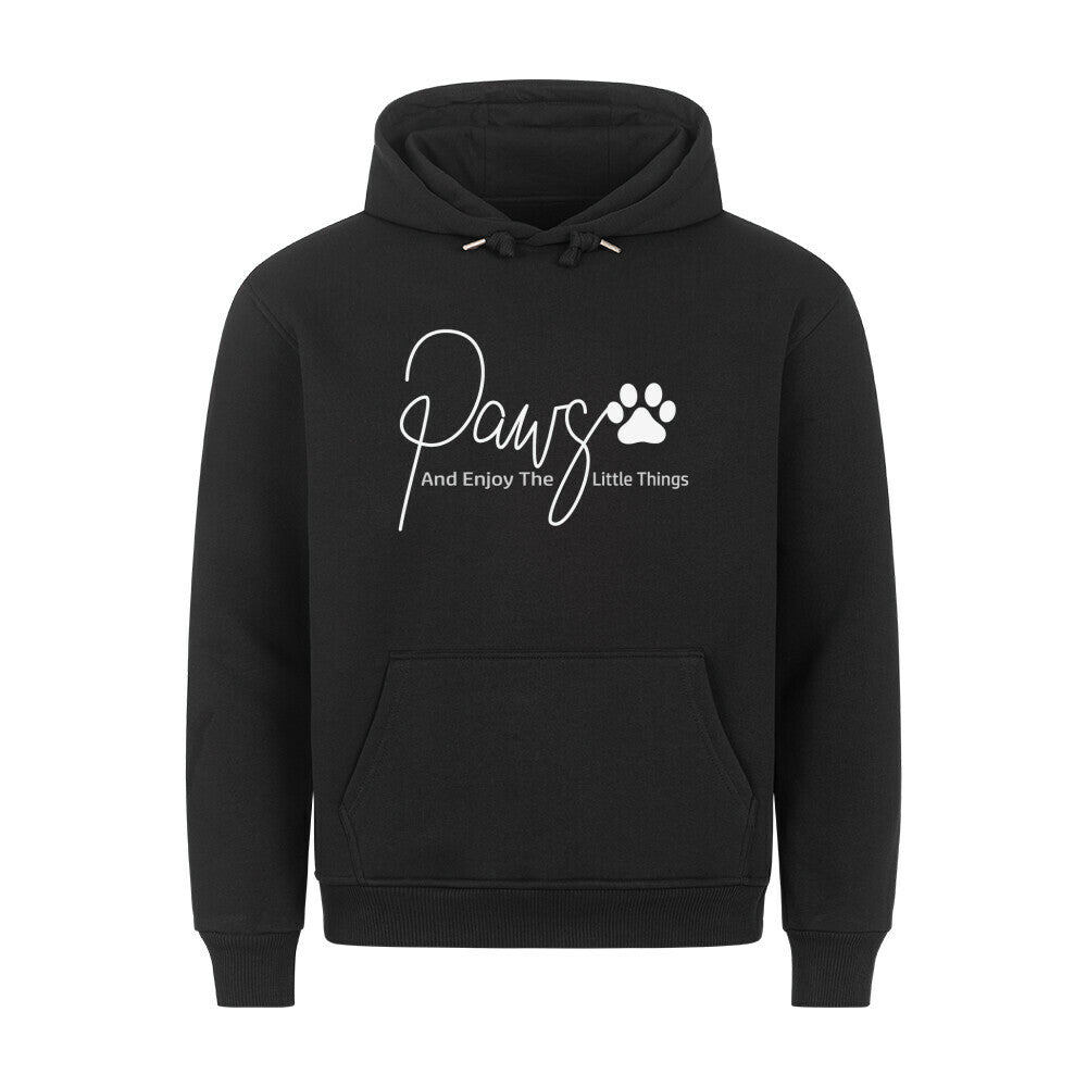 Premium Hoodie "Paws..." Schwarz – hunde-shirt.de