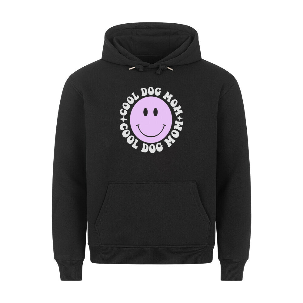 Premium Hoodie "Cool Dog MOM" Schwarz – hunde-shirt.de