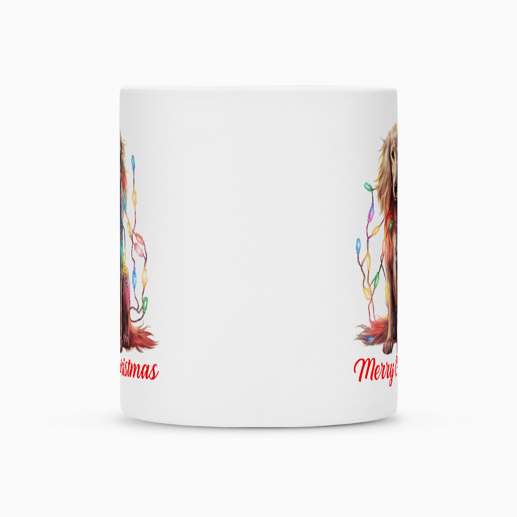 Tasse "Afghanischer Windhund - Merry Christmas" – hunde-shirt.de