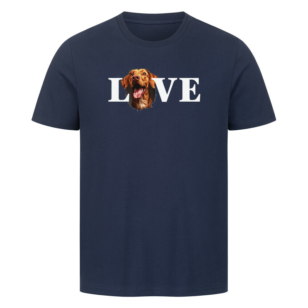 Premium T-Shirt "Rhodesian Ridgeback - LOVE" French Navy – hunde-shirt.de