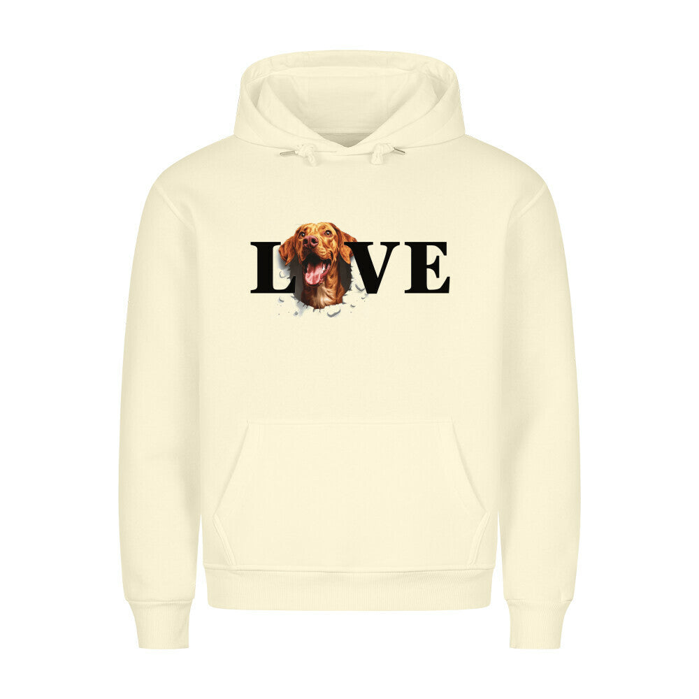 Premium Hoodie "Rhodesian Ridgeback - LOVE" Beige – hunde-shirt.de