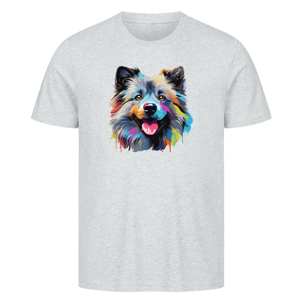 Premium T-Shirt "Wolfsspitz - ART" Heather Grey – hunde-shirt.de