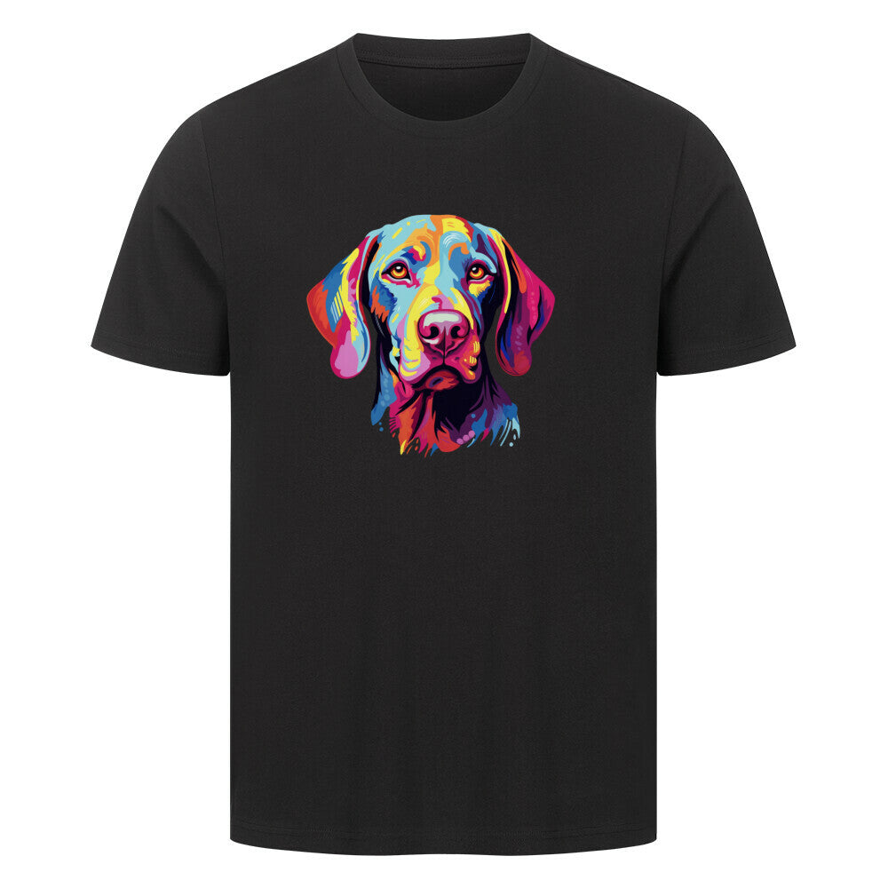 Premium T-Shirt "Weimaraner - ART" Schwarz – hunde-shirt.de