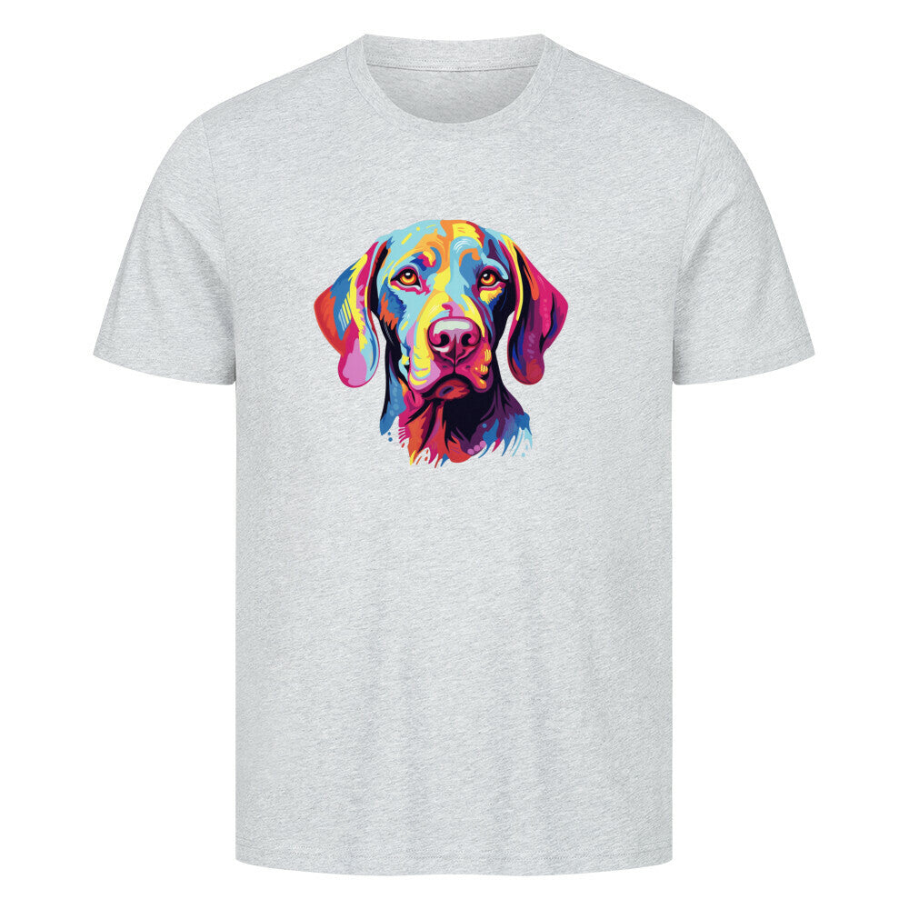 Premium T-Shirt "Weimaraner - ART" Heather Grey – hunde-shirt.de
