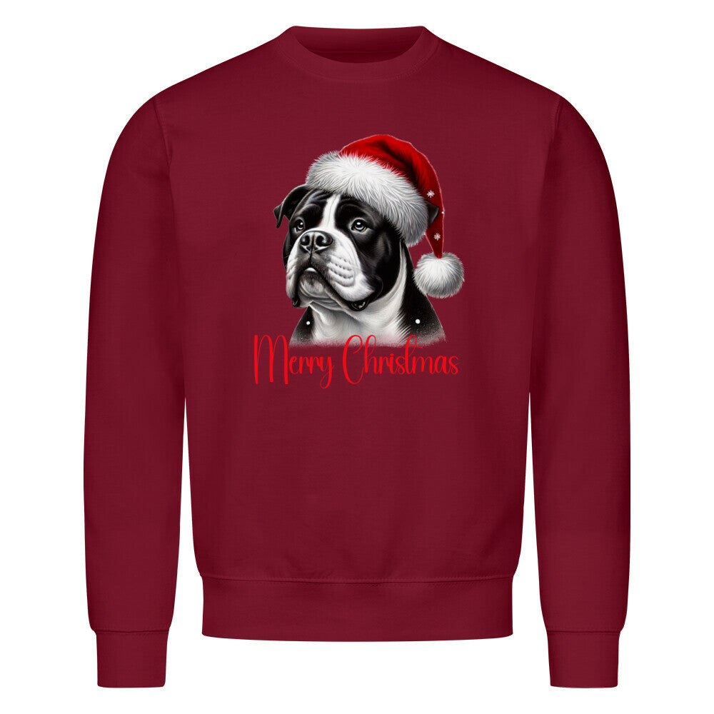 Premium Sweatshirt "OEB - Merry Christmas" Burgunder – hunde-shirt.de