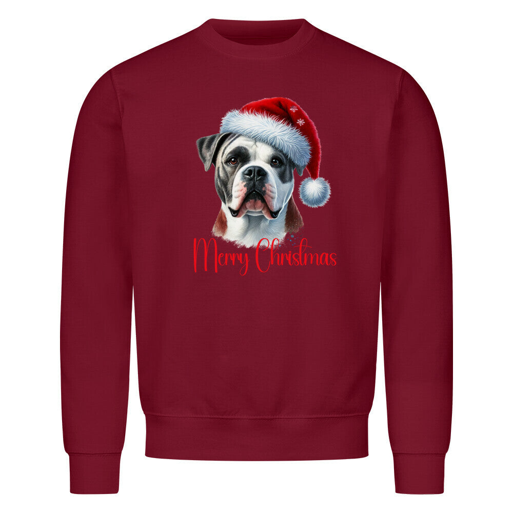 Premium Sweatshirt "OEB - Merry Christmas 2" Burgunder – hunde-shirt.de