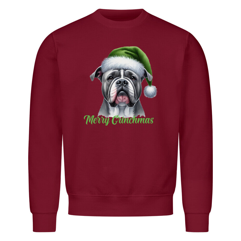 Premium Sweatshirt "OEB - Merry Grinchmas" Burgunder – hunde-shirt.de