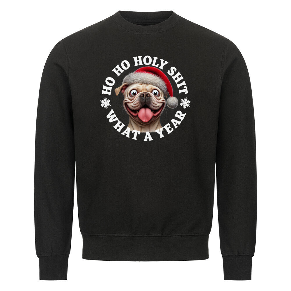 Premium Sweatshirt "OEB ( hell ) - HO HO..." Schwarz – hunde-shirt.de
