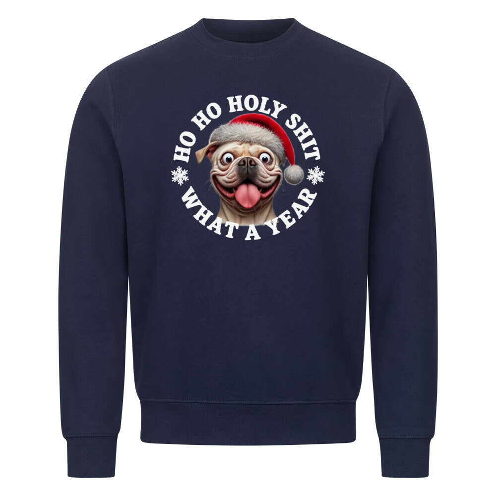 Premium Sweatshirt "OEB ( hell ) - HO HO..." Navy Blue – hunde-shirt.de