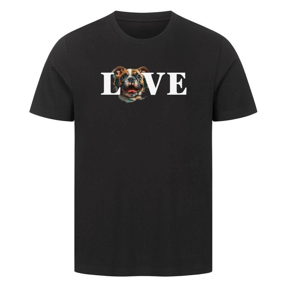 Premium T-Shirt "OEB - LOVE" Schwarz – hunde-shirt.de