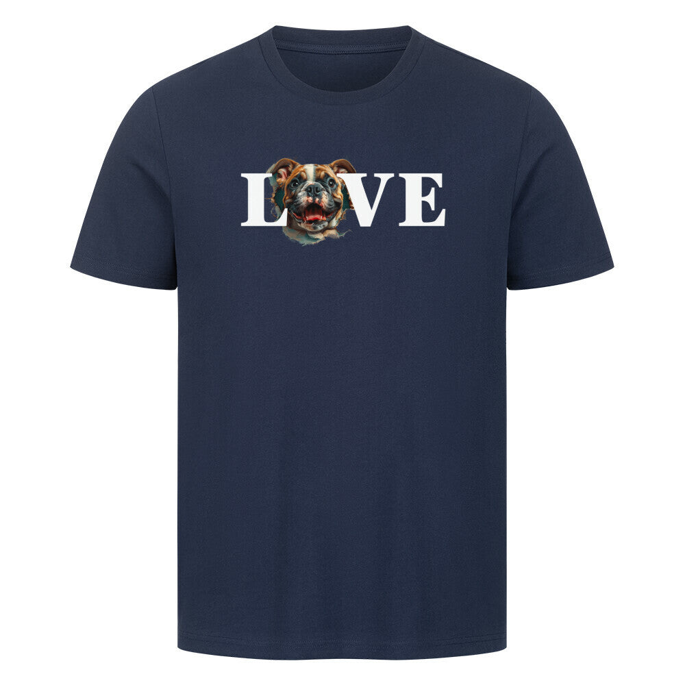 Premium T-Shirt "OEB - LOVE" French Navy – hunde-shirt.de