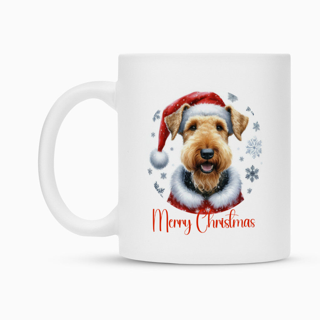 Tasse "Airedale Terrier - Merry Christmas" – hunde-shirt.de