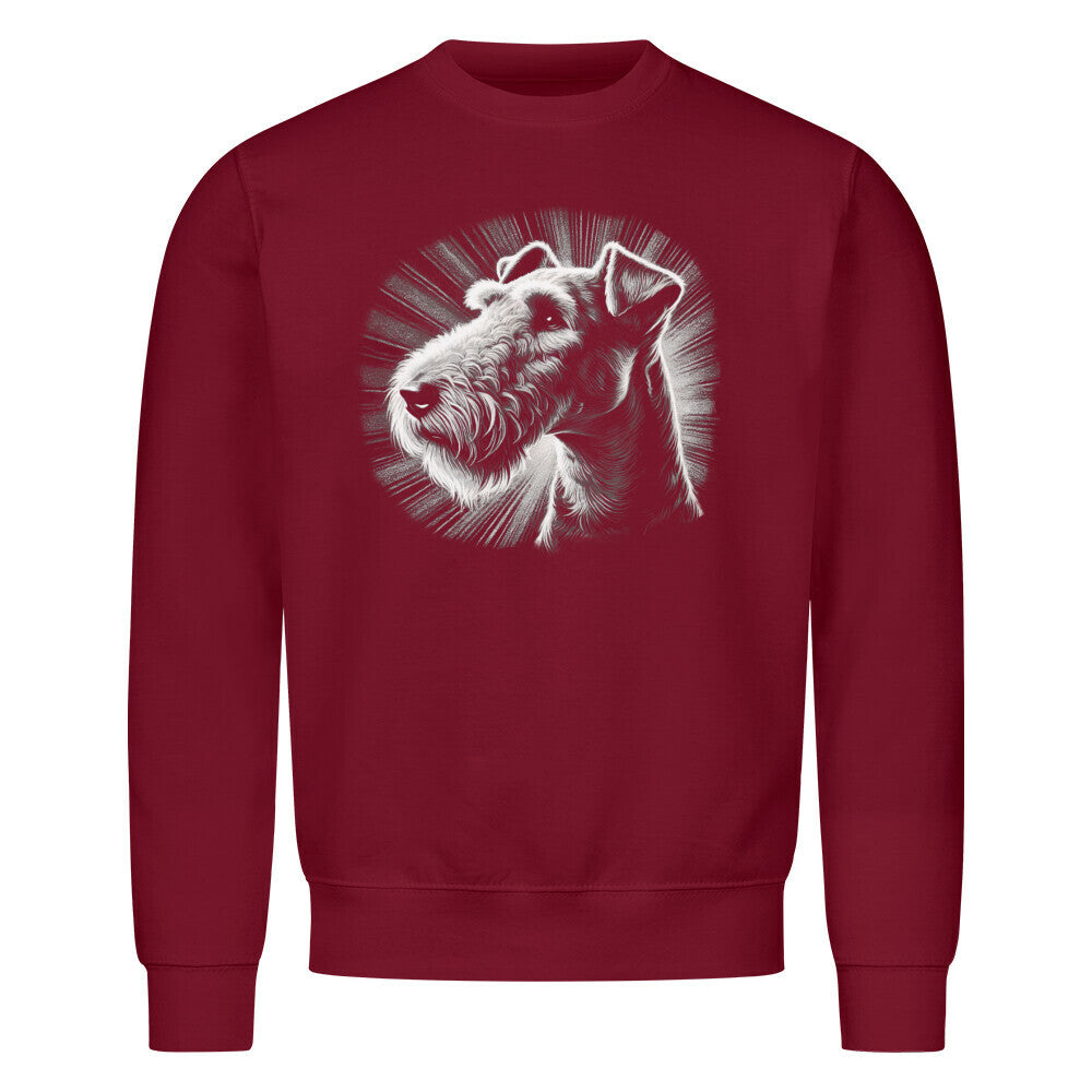 Premium Sweatshirt "Airedale Terrier - Shine" Burgunder – hunde-shirt.de